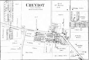 Plat Map of Cheviot 1869